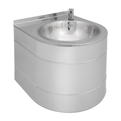 26-SLUN 14 INOX FONTANA VISEĆA s ventilom na potisak 335x385x320mm
