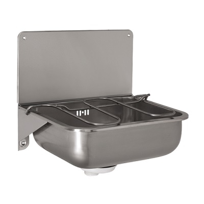 26-SLVN 01 INOX PRAONIK S REŠETKOM 44x33cm