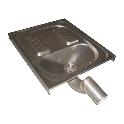 INOX ČUČAVAC SA SIFONOM 70x60cm