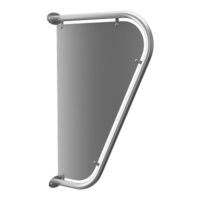 26-SLZN 13 INOX PREGRADA ZA PISOAR 72x45x18cm