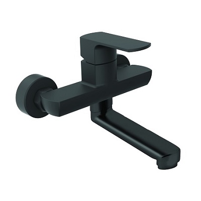 20-EH_B 3511.A20-150 BLACK MJEŠALICA ZA SUDOPER zidna izljev 200mm