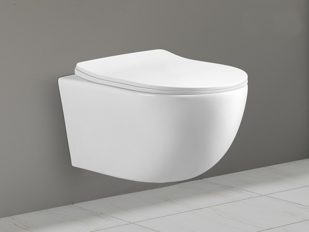 38-YJ-2381 EVEREST WC ŠKOLJKA RIMLESS KONZOLNA + WC DASKA SOFT CLOSE
