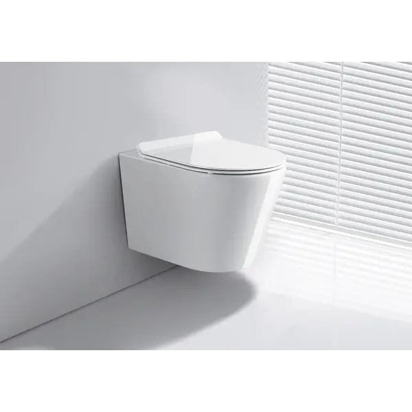 38-YJ-2392 EVEREST  WC ŠKOLJKA RIMLESS KONZOLNA+WC DASKA SOFT CLOSE