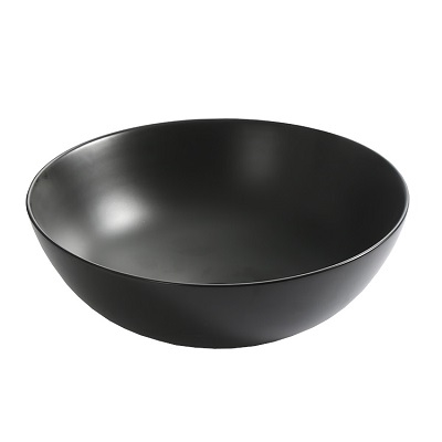38-YJ-9004C M-001 EVEREST UMIVAONIK 390x390x140mm, ZDJELASTI, crni, OKRUGLI