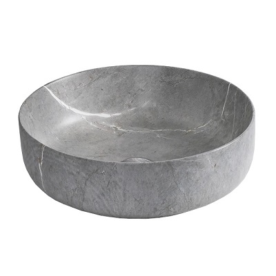 38-YJ-9536P-047 EVEREST UMIVAONIK 460x460x140mm, ZDJELASTI, sivi mramor, OKRUGLI