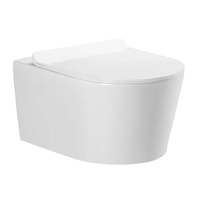 38-YJ-AB001 EVEREST BASE WC ŠKOLJKA RIMLESS KONZOLNA + WC DASKA SOFT CLOSE
